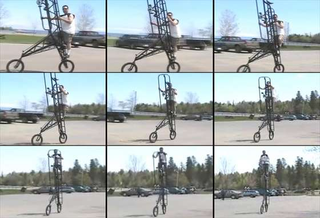 Illustration for article titled SkyWalker 12-Foot-Tall Bicycle Probably Requires Jedi Abilities